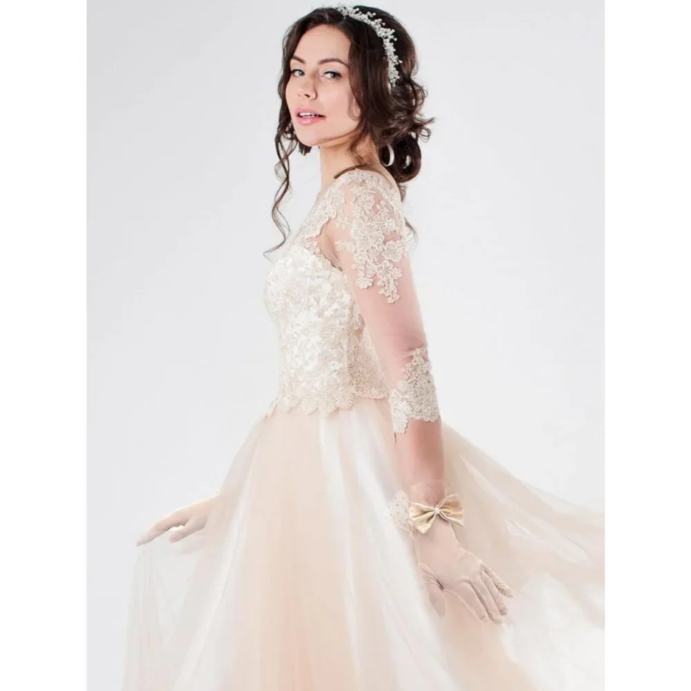 Women's Short Skin Bow Lace Gloves Tea Party Elegant Opera Wedding Accessories